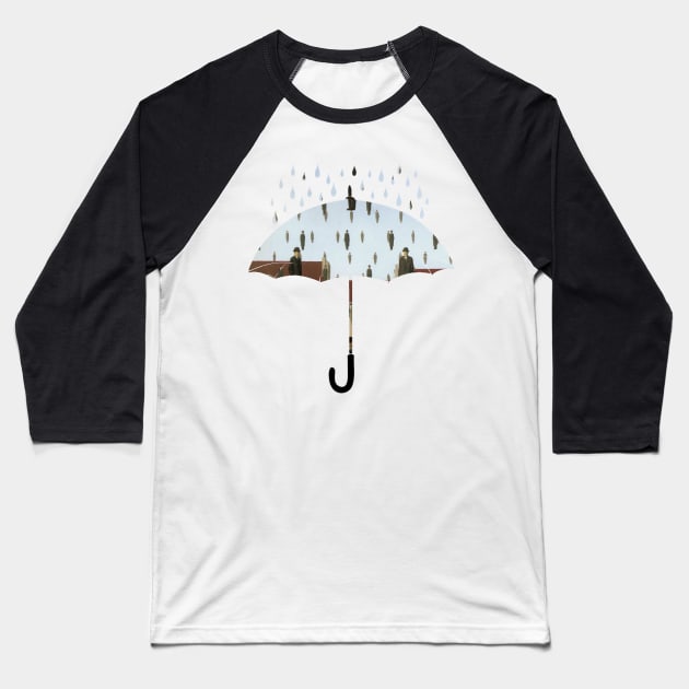 Golconda Umbrella Baseball T-Shirt by neveryourhero